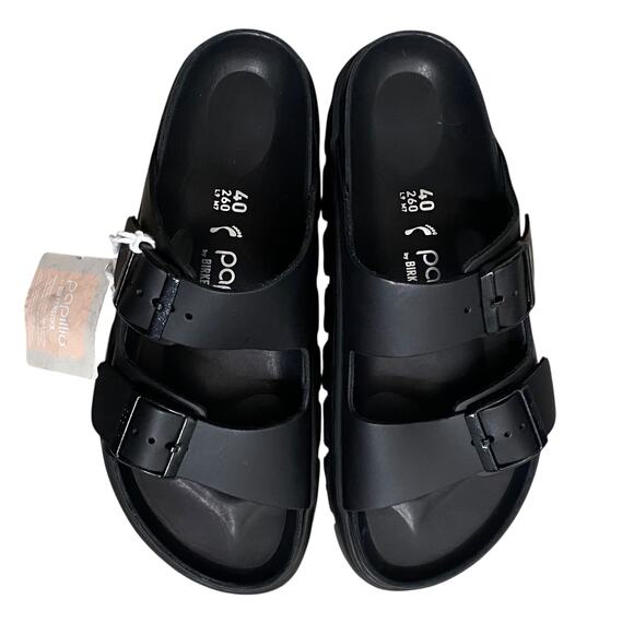 NWT Birkenstock Papillio Arizona platform chunky Leather exquisite 9 - Picture 3 of 6